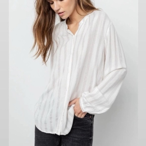 Rails Tops - Rails Eloise striped button top